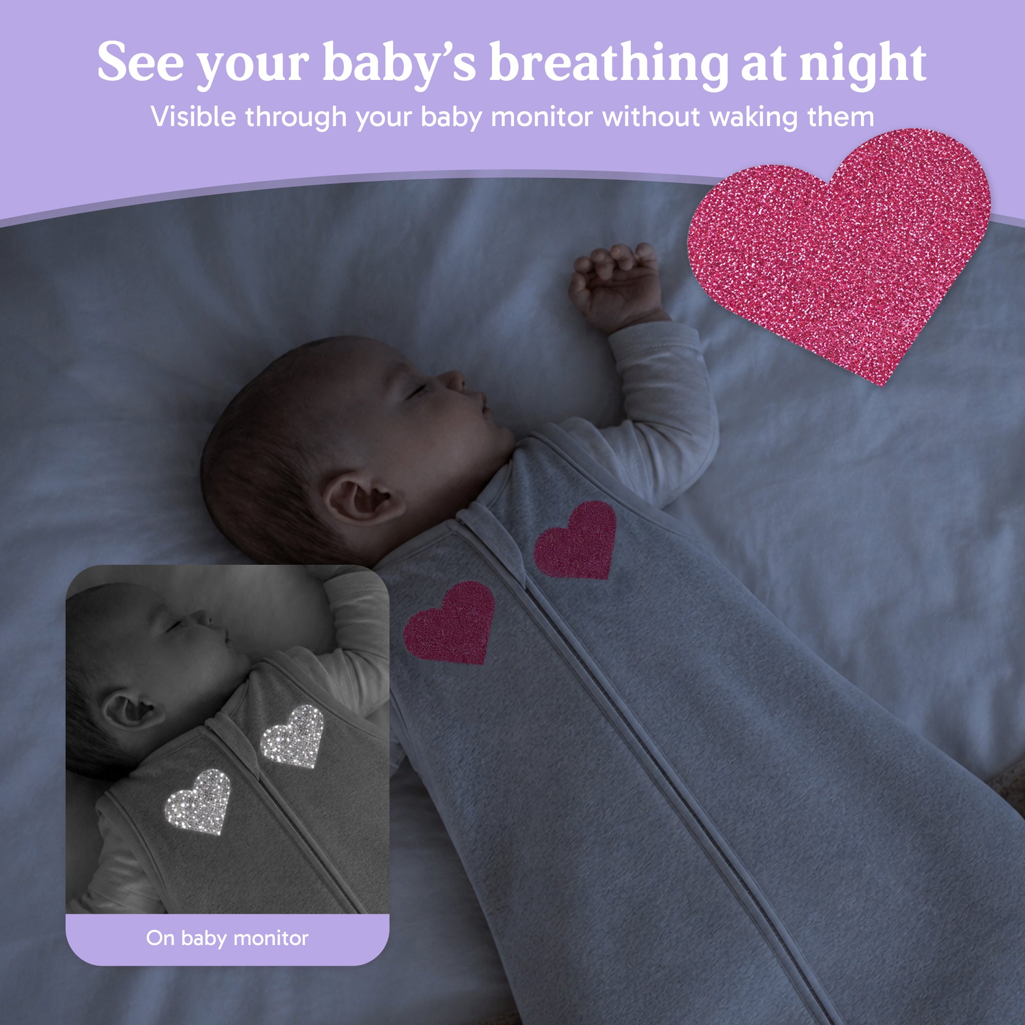 Baby Monitor Visibility Patch for Breathing Movement