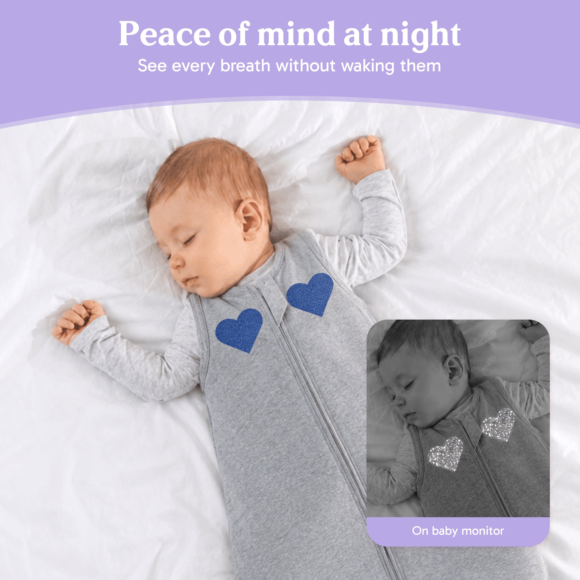 Baby Monitor Visibility Patch for Breathing Movement